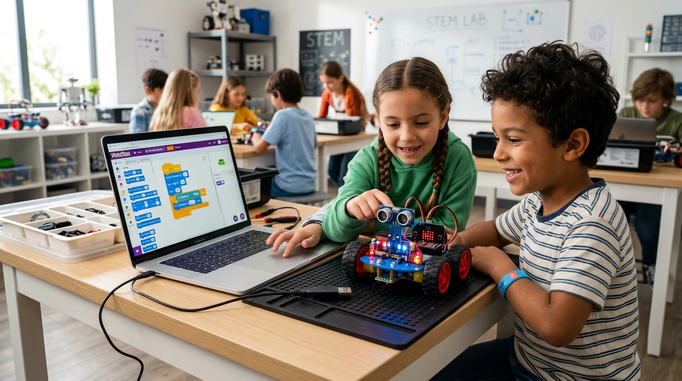 Basic Robotics and Programming with PictoBlox